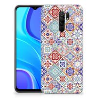 Xiaomi Redmi 9 TPU Siliconen Hoesje Tiles Color - thumbnail