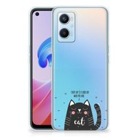 OPPO A96 | OPPO A76 Telefoonhoesje met Naam Cat Good Day