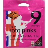 Rotosound snaren voor elektrische gitaar Roto vernikkeld 2 set PINKS R9-2 Super Light 9-42
