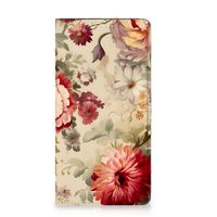 Smart Cover voor Samsung Galaxy A54 Bloemen - thumbnail