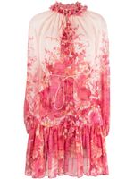 ZIMMERMANN robe High Tide Lantern à coupe courte - Rose - thumbnail