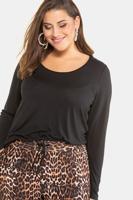 Ulla Popken shirt met lange mouwen - Grote Maten