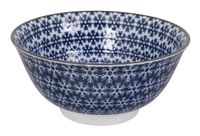 Tokyo Design Studio - Mixed Bowls - Blauw/Witte Kom - 14.8 x 7cm 500ml - thumbnail