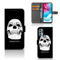 Telefoonhoesje met Naam Motorola Moto G60s Skull Eyes