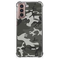 Samsung Galaxy S21 Plus Doorzichtige Silicone Hoesje Army Light