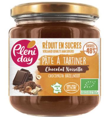 Pleniday Pleniday Chocopasta Hazelnoot Minder Suiker Bio (220g) Pleniday Pleniday Chocopasta Hazelnoot Minder Suiker Bio (220g)