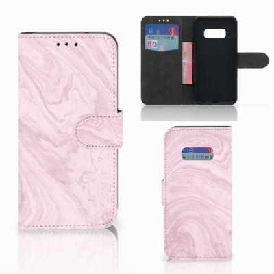 Samsung Galaxy S10e Bookcase Marble Pink - Origineel Cadeau Vriendin Samsung Galaxy S10e Bookcase Marble Pink - Origineel Cadeau Vriendin