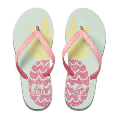 Reef Kids Stargazer Prints teenslippers met glitters roze/blauw Reef Kids Stargazer Prints teenslippers met glitters roze/blauw
