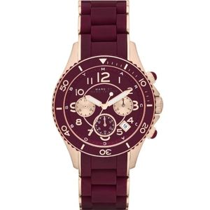 Horlogeband Marc by Marc Jacobs MBM2596 Staal Rood 20mm