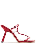 Sebastian Milano mules Trinity 95 mm en cuir - Rouge