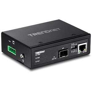 Trendnet TI-F11SFP netwerk media converter 1000 Mbit/s Zwart