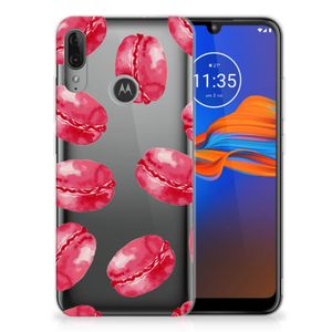 Motorola Moto E6 Plus Siliconen Case Pink Macarons