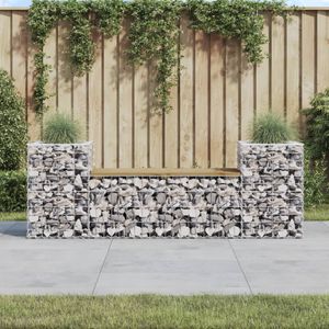 Tuinbank schanskorfontwerp 183x41x60,5 cm gempregneerd hout