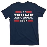 letter troef zwart 1 zwart wit t-shirt t-shirt grafisch t-shirt heren grafisch 100% katoenen overhemd trump t-shirt shirt korte mouw comfortabel t-shirt outdoor straat zomer mode designer kleding sml Lightinthebox - thumbnail