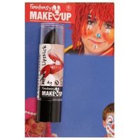 Feest/party lipstick/lippenstift mat zwart   -