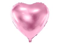 Folieballon Hart Metallic Lichtroze - 45 cm - thumbnail