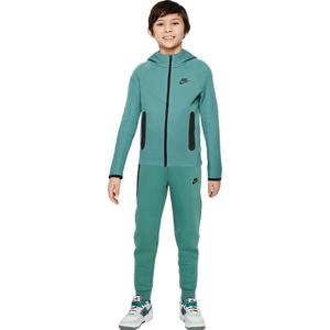 Nike Tech Fleece Trainingspak Kids - Handbalkleding - - Green/Black - maat