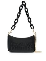 Versace Jeans Couture sac porté épaule à logo en relief - Noir