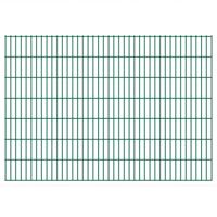 vidaXL Dubbelstaafmatten 2,008x1,43 m 6 m (totale lengte) groen