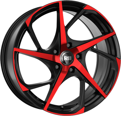 RH ALURAD RB12 Rood gepolijst