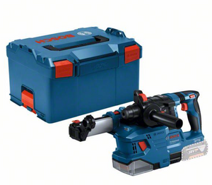 Bosch Blauw GBH 18V-22 Accu Boorhamer + Stofafzuiging GDE 18V-12 | Zonder accu&apos;s en lader | In L-Boxx - 0611924004