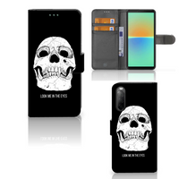 Telefoonhoesje met Naam Sony Xperia 10 IV Skull Eyes - thumbnail