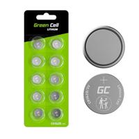 10x Green Cell CR1620 Lithium knoopcelbatterij 3V 1620 / CR1620 / CR1620 Geschikt voor gebruik in sleutelhangers, weegschalen, speelgoed, led-verlichting, wearables enz. Pak van 10