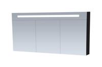 Sanituba Spiegelkast Double Face 140cm Hoogglans Zwart