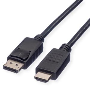 ROLINE GREEN DisplayPort Kabel DP - HDMI, M/M, zwart, 3 m