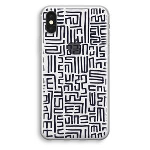 Moroccan Print: iPhone X Transparant Hoesje