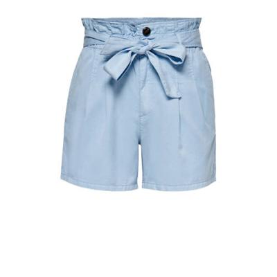 ONLY high waist straight fit short ONLPIPI lichtblauw ONLY high waist straight fit short ONLPIPI lichtblauw