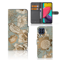 Hoesje voor Samsung Galaxy M53 Vintage Bird Flowers - thumbnail