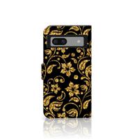 Google Pixel 8A Hoesje Gouden Bloemen