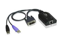 Aten KA7166 DVI USB Virtuele Media KVM Adapterkabel met Smart Card Reader