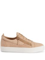 Giuseppe Zanotti baskets Frankie en cuir - Tons neutres