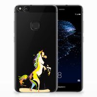 Huawei P10 Lite Telefoonhoesje met Naam Horse Color - thumbnail