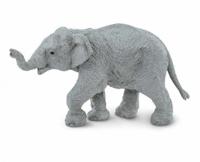 Safari wilde dieren Aziatische olifant kalf junior 9,5 cm grijs