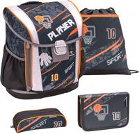 Belmil schoolspullenset basketbal 19 liter polyester zwart