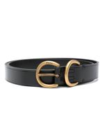 Polo Ralph Lauren ceinture fine en cuir - Noir - thumbnail