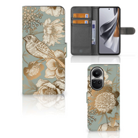 Hoesje voor OPPO Reno10 | 10 Pro Vintage Bird Flowers