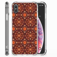 Apple iPhone X | Xs Doorzichtige Silicone Hoesje Batik Brown - thumbnail