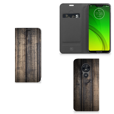 Motorola Moto G7 Power Book Wallet Case Steigerhout