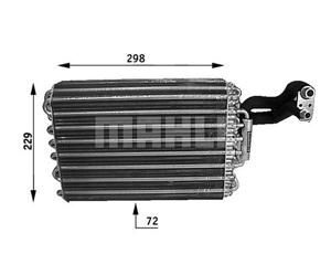 Verdamper, airconditioning MAHLE, u.a. für Mercedes-Benz