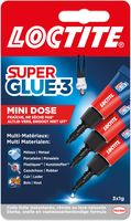 Loctite Mini Dose secondelijm, 1 g, 2 + 1 gratis, op blister - thumbnail