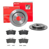 Remmenset, remschijf BREMBO, Remschijftype: Geperforeerd, Inbouwplaats: Achteras, u.a. für Ford - thumbnail