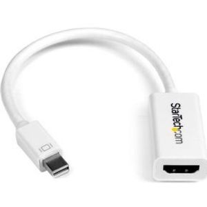 StarTech.com Mini DisplayPort naar HDMI 4K- audio video converter mDP 1.2 naar HDMI actieve adapter voor Mac Book Pro / Mac Book Air wit