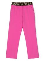 Versace Kids pantalon à taille élastiquée - Rose