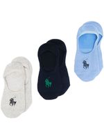 Polo Ralph Lauren lot de trois paires de chaussettes à logo - Bleu