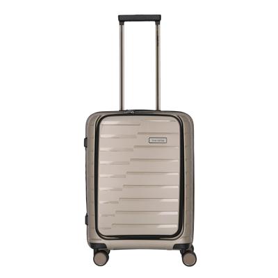 Travelite Air Base 4 Wiel Trolley S champagne metallic Harde Koffer