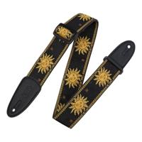 Levy's MPJG-SUN-BLK Polyester/Vinyl Gitaar Band - Jacquard Sun - Zwart